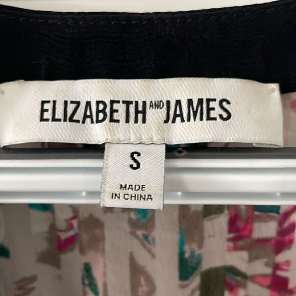 Elizabeth and James Sleeveless Floral Silk Blouse - Picture 3 of 4